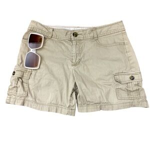 Women's Tan Cargo Shorts Size 8
